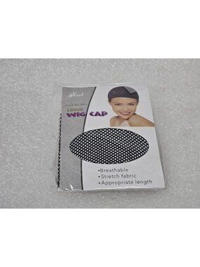 Kovi Liner Wig Cap Style No W04 Black Stretch Fabric Breathable Comfortable Wear